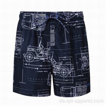 schwarze Badebekleidung Männer Badebekleidung Trunks schnell trocknen Shorts